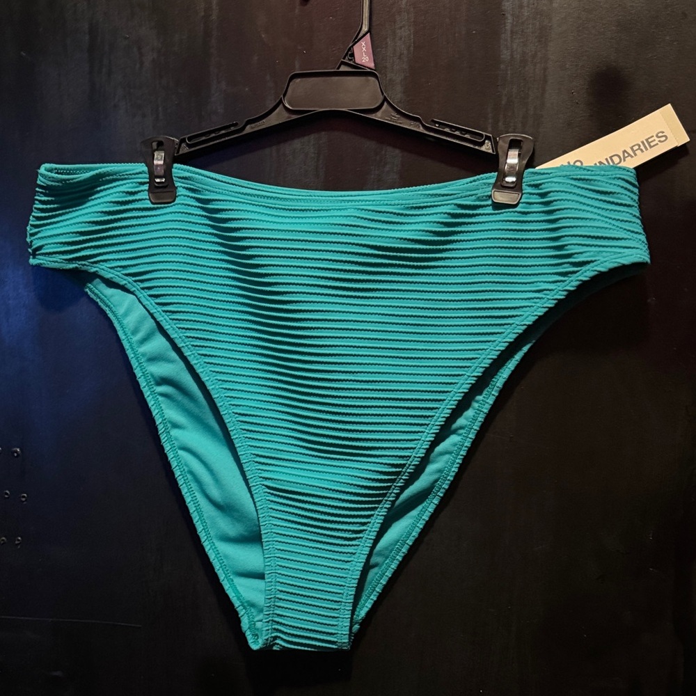 Teal High-Waisted Bikini Bottom